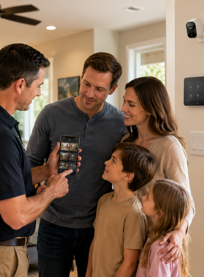 Family smart security system walkthrough