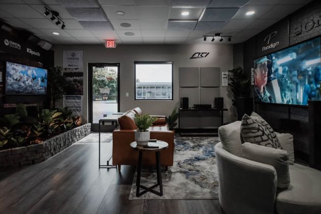 Modern smart home showroom interior