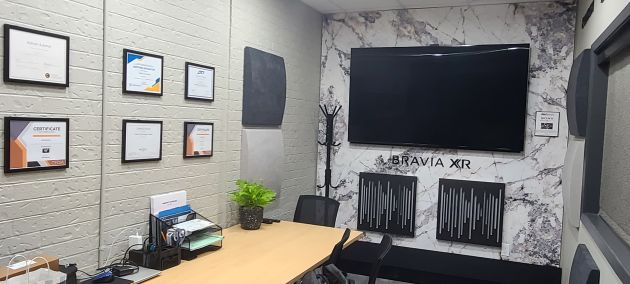 Office meeting room with Sony Bravia TV