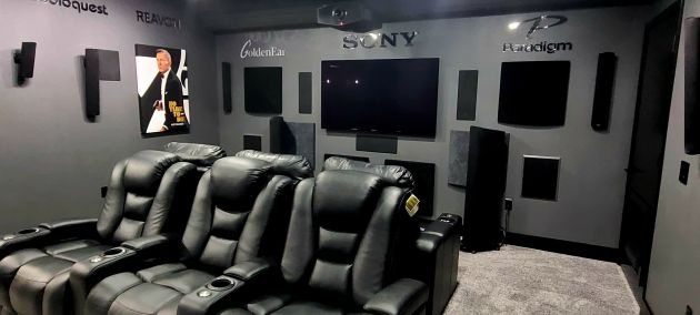 Luxury home theater with Sony system