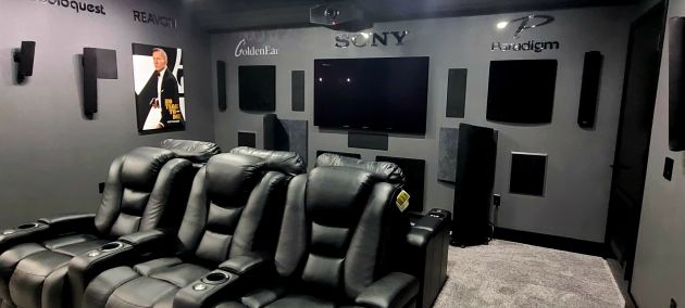Luxury home theater with Sony system